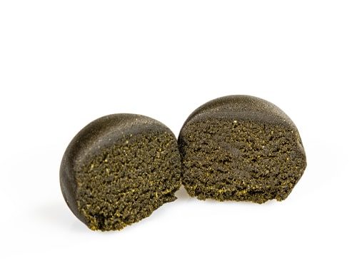 Two pieces of CBD hash Clementine