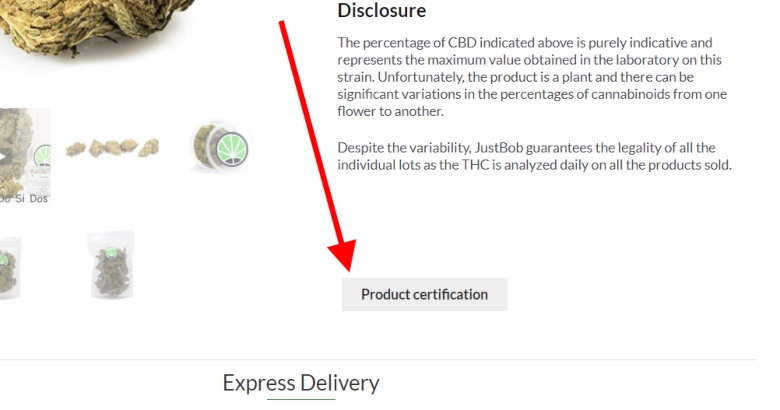 certification of legal cannabis in Justbob