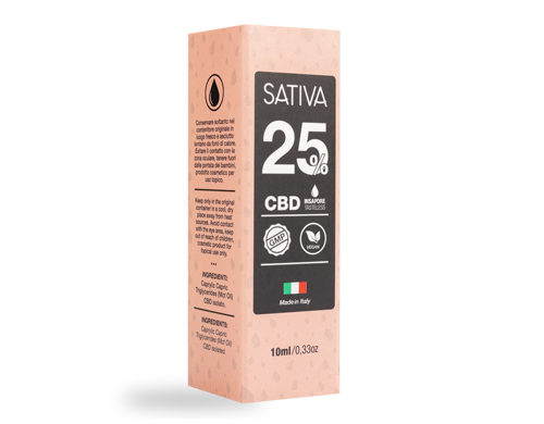 Package of CBD Oil 10 ml 25% - Sativa
