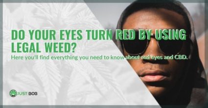 Correlation between red eyes and CBD