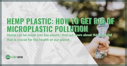 Hemp plastic comes in handy against microplastic pollution.