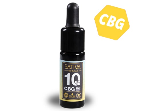 CBG Sativa Oil 10% Bottle