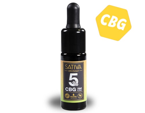 CBG Sativa Oil 5% Bottle