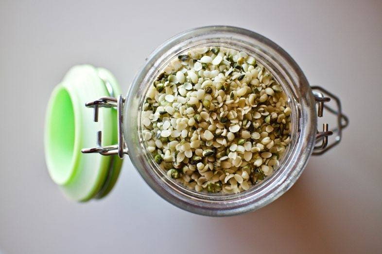 Hemp seeds are rich in omega-3 and omega-6