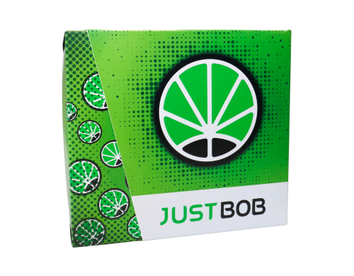 JustBob CBD Weed Kit - Green Background with Logo