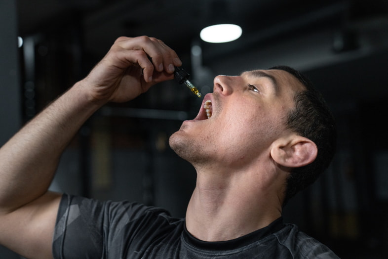 Taking CBD oil sublingually