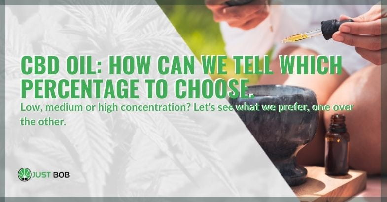 What percentage of CBD oil to choose?