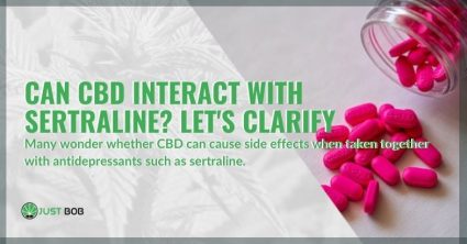 The interaction of sertraline with CBD