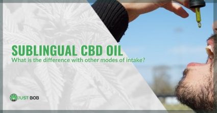 Taking CBD oil sublingually