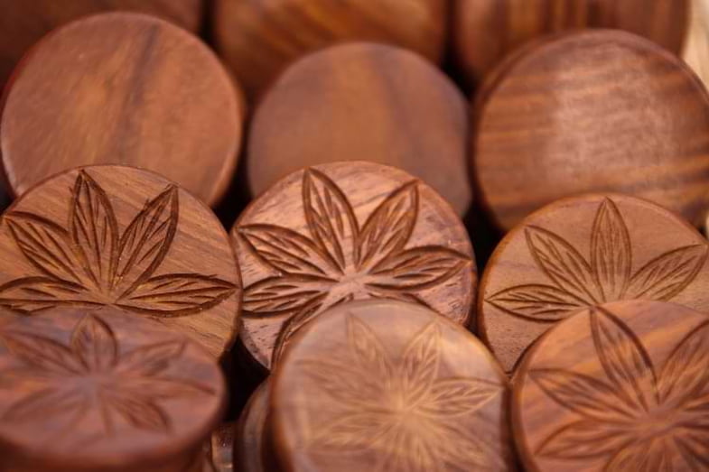 cannabis wooden containers