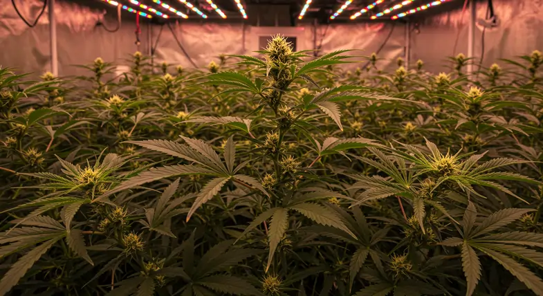 Marijuana plants grown in a greenhouse | Justbob