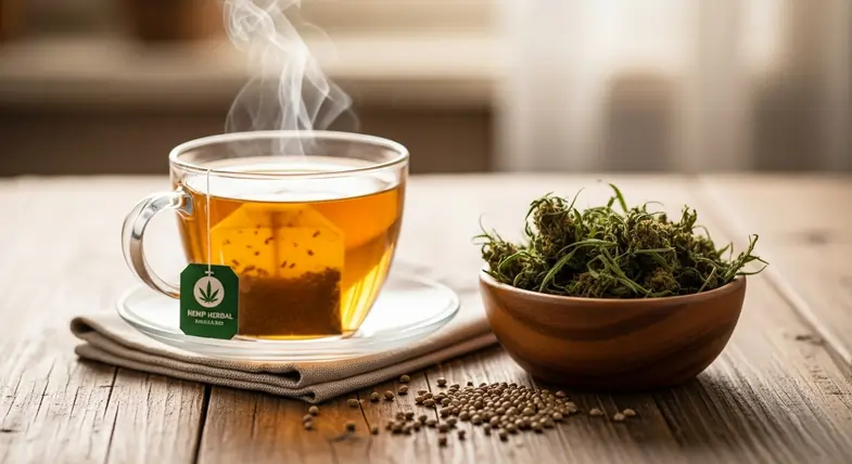 A relaxing hemp herbal tea | Justbob
